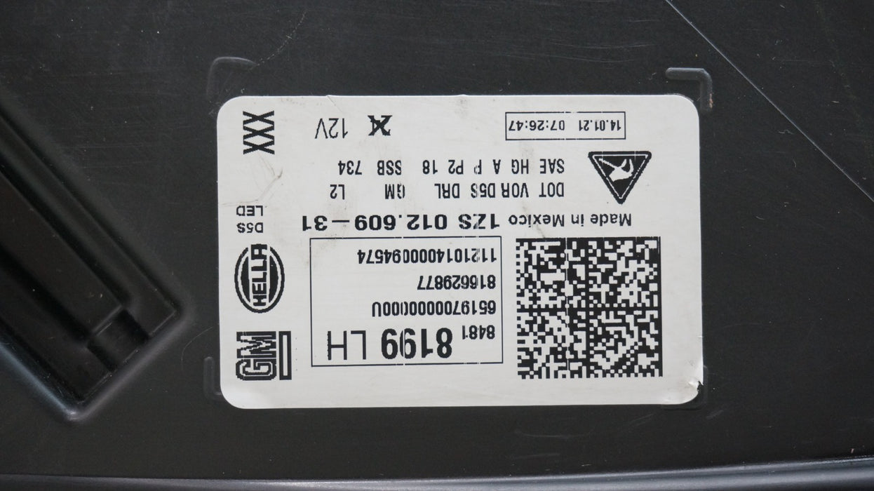 2018-2021 CHEVROLET EQUINOX FRONT LEFT DRIVERS SIDE HID XENON HEADLIGHT OEM