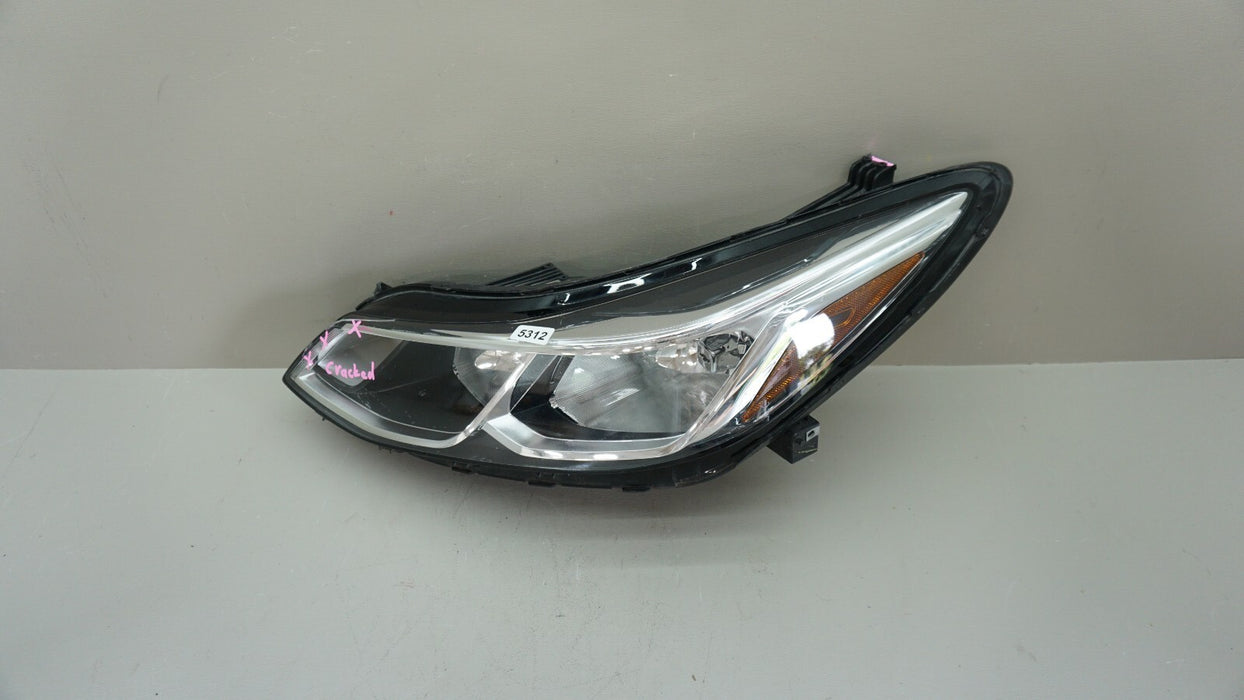 2016-2018 CHEVROLET CRUZE FRONT LEFT SIDE HEADLIGHT LAMP HALOGEN OEM 84156517