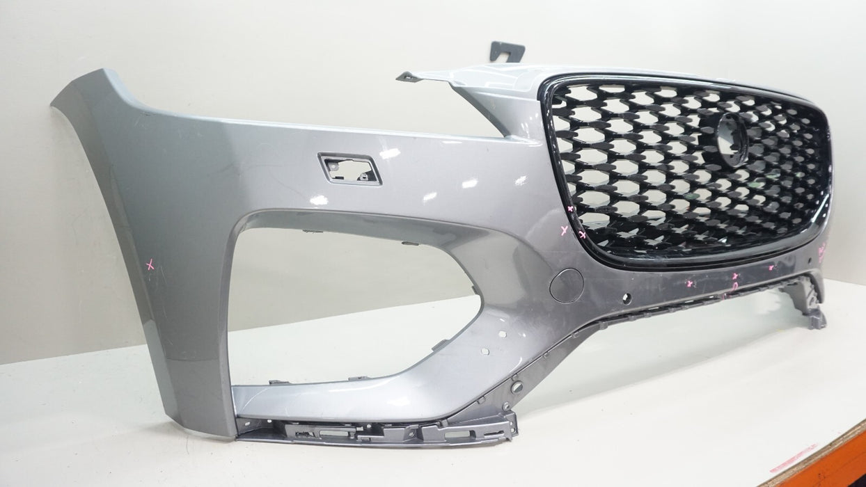2021-2023 JAGUAR F-PACE FRONT BUMPER COVER PANEL W GRILLE OEM MK83-17F003-AA
