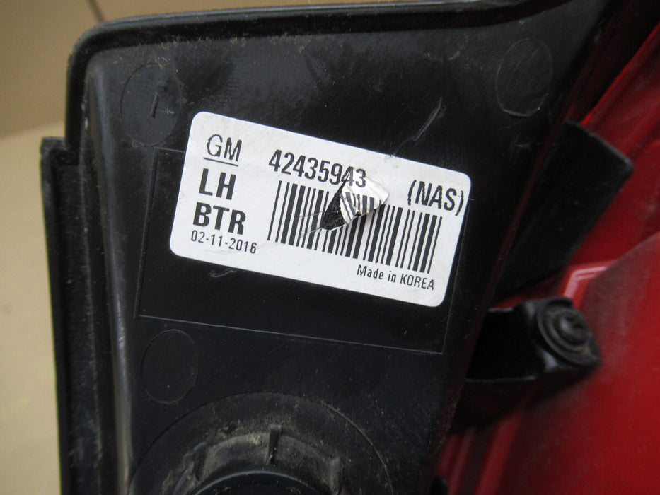2013 2014 2015 2016 Buick Encore Tail Light Driver Left LH Halogen OEM