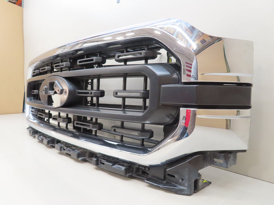 2021 2022 FORD F150 XLT FRONT GRILLE GRILL W/SHUTTERS OEM