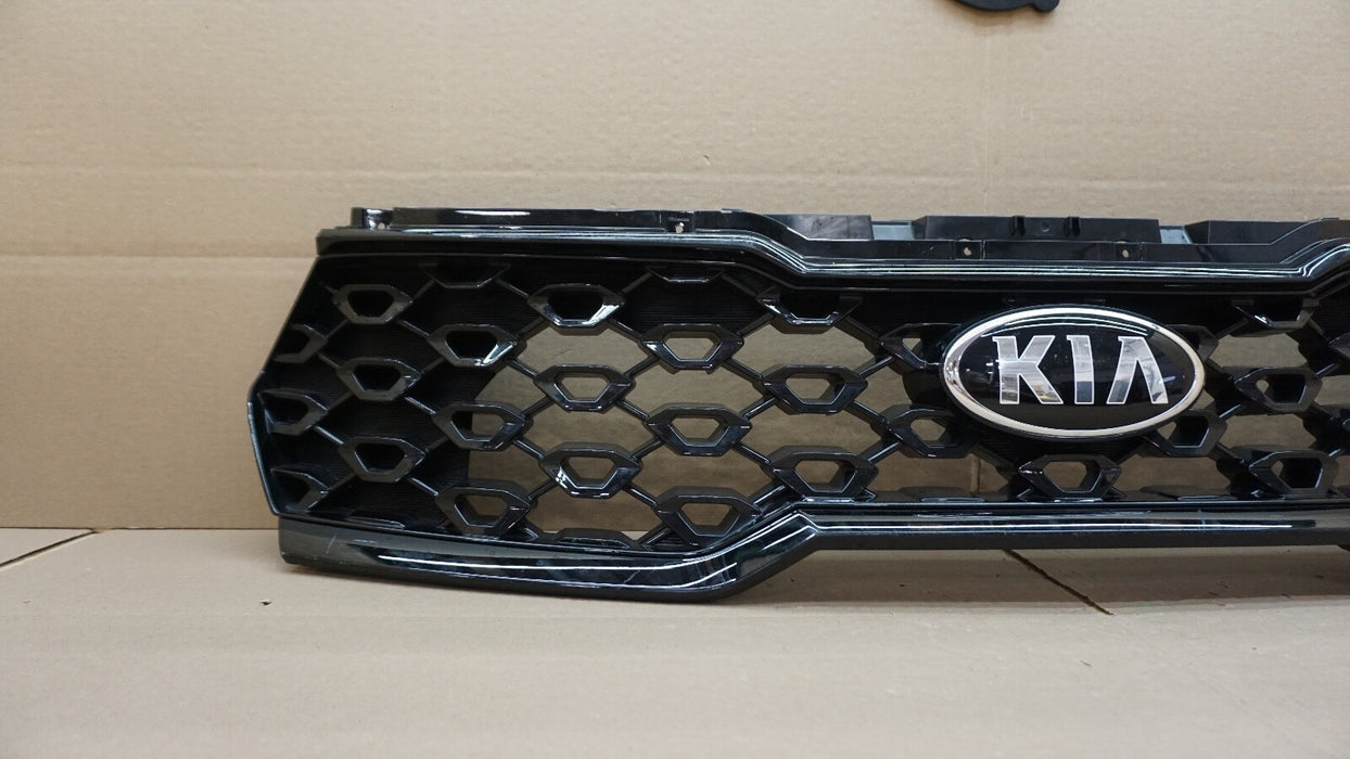 2021-2022 KIA SORENTO UPPER GRILLE GRILL ASSEMBLY BLACK OEM 21 22