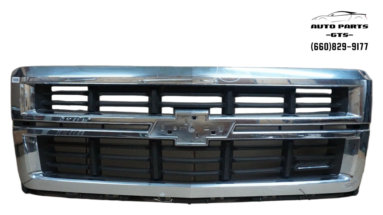2014-2015 CHEVROLET 1500 Z71 FRONT MAIN RADIATOR GRILL GRILLE 14 15 OEM