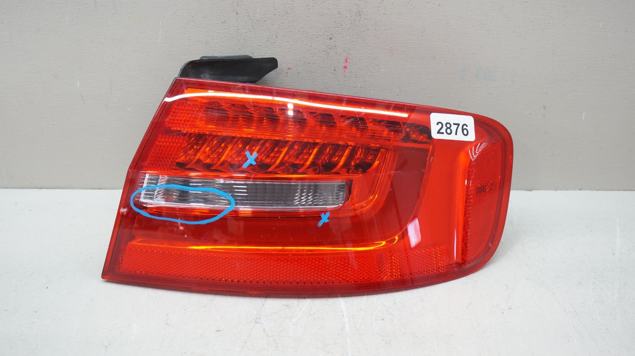 2013-2016 AUDI A4 S4 REAR RIGHT PASSENGER SIDE OUTER TAIL LIGHT OEM 01091603