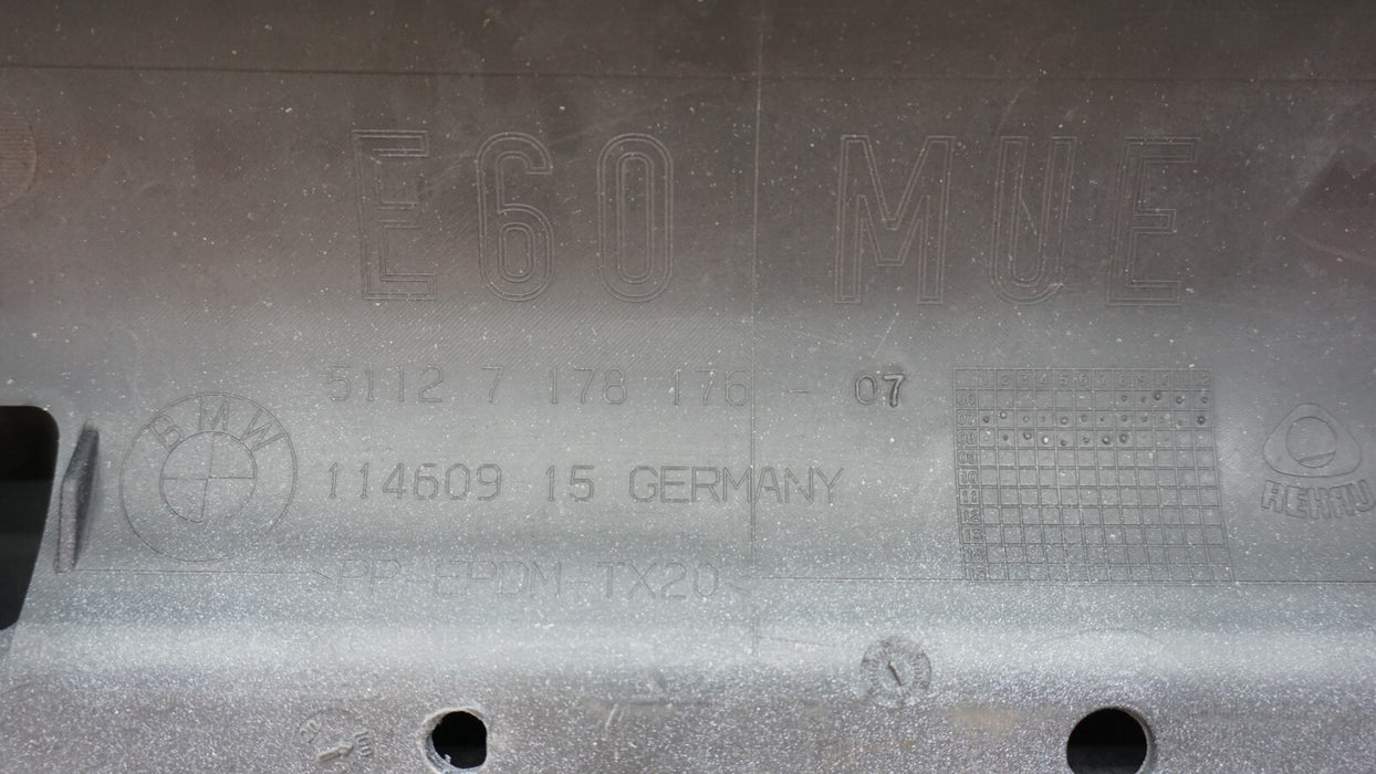 2008-2010 BMW E60 550i 535i 528i REAR BUMPER COVER 51127178176 OEM 08 09 10