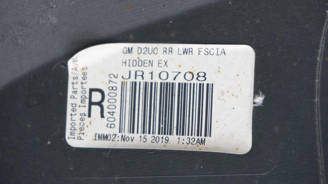 2018-2021 CHEVROLET EQUINOX REAR LOWER BUMPER VALANCE COVER OEM