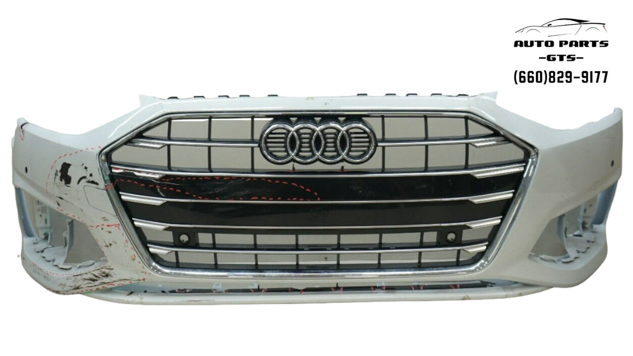 2021 AUDI A4 QUATTRO SEDAN FRONT BUMPER COVER PANEL W/ GRILLE GRILL EMBLEM OEM