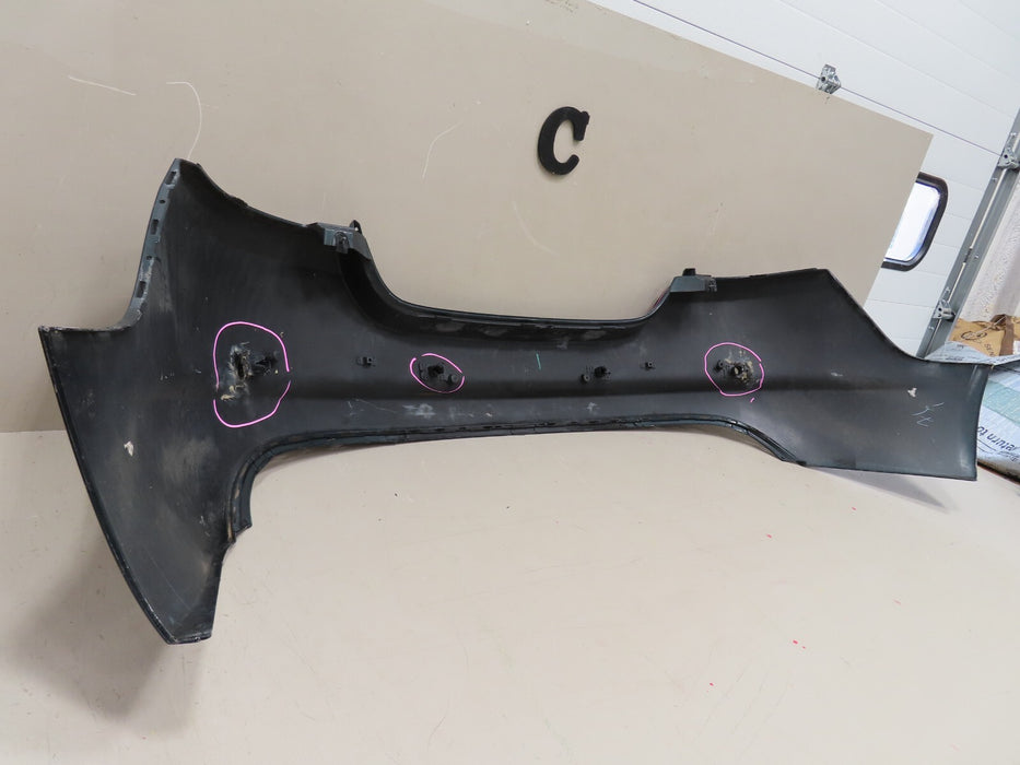 2012-2015 JAGUAR XF REAR BUMPER COVER PANEL W/ SENSOR HOLE OEM 8X23-17D781-AD