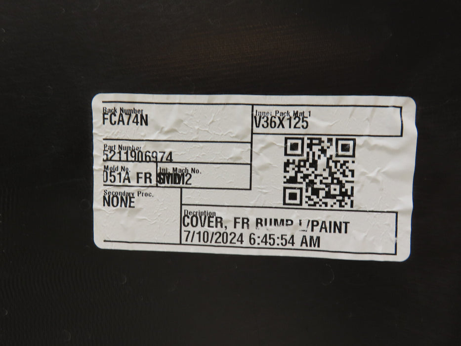 2012-2014 TOYOTA CAMRY FRONT BUMPER COVER OEM 52119-06620