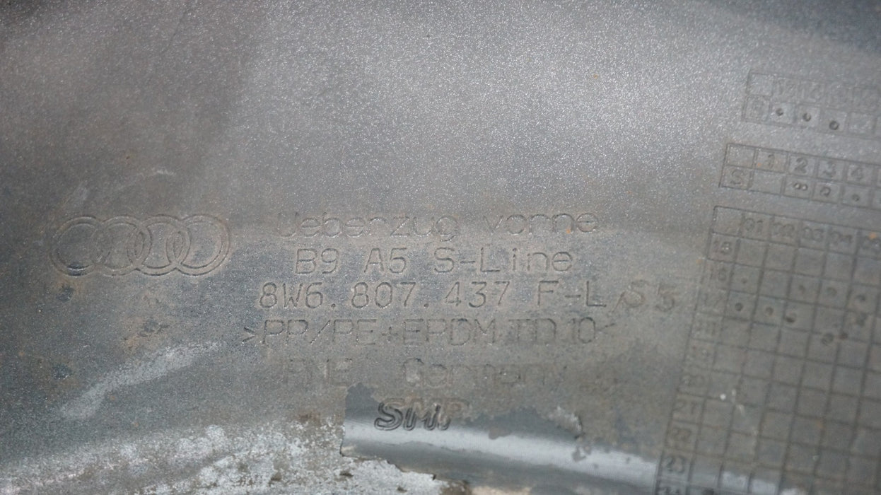 2018-2019 AUDI A5 S5 S-LINE FRONT BUMPER COVER 8W6807437F OEM