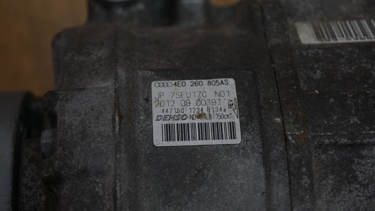 2007-2010 AUDI A8 Q7 R8 S8 AC COMPRESSOR 4E0260805AS FACTORY OEM 07 08 09 10