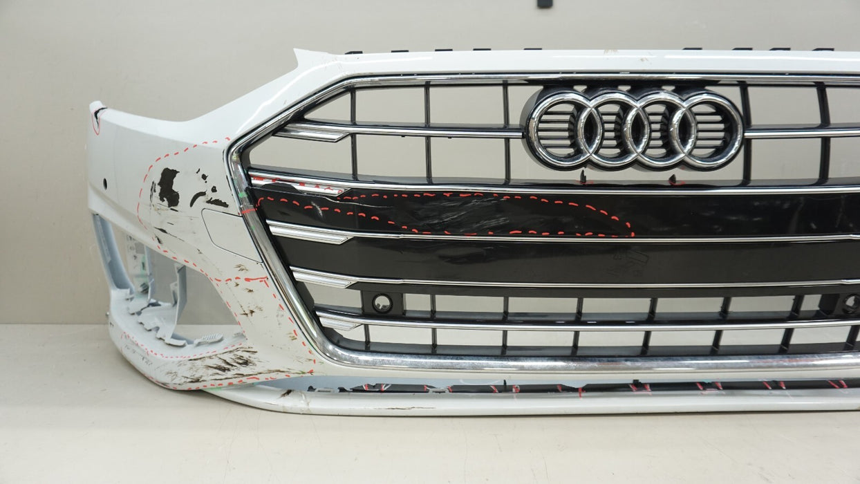 2021 AUDI A4 QUATTRO SEDAN FRONT BUMPER COVER PANEL W/ GRILLE GRILL EMBLEM OEM
