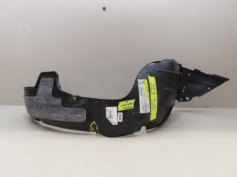 2014 2015 2016 HYUNDAI ELANTRA FRONT RIGHT PASSENGER INNER FENDER LINER OEM