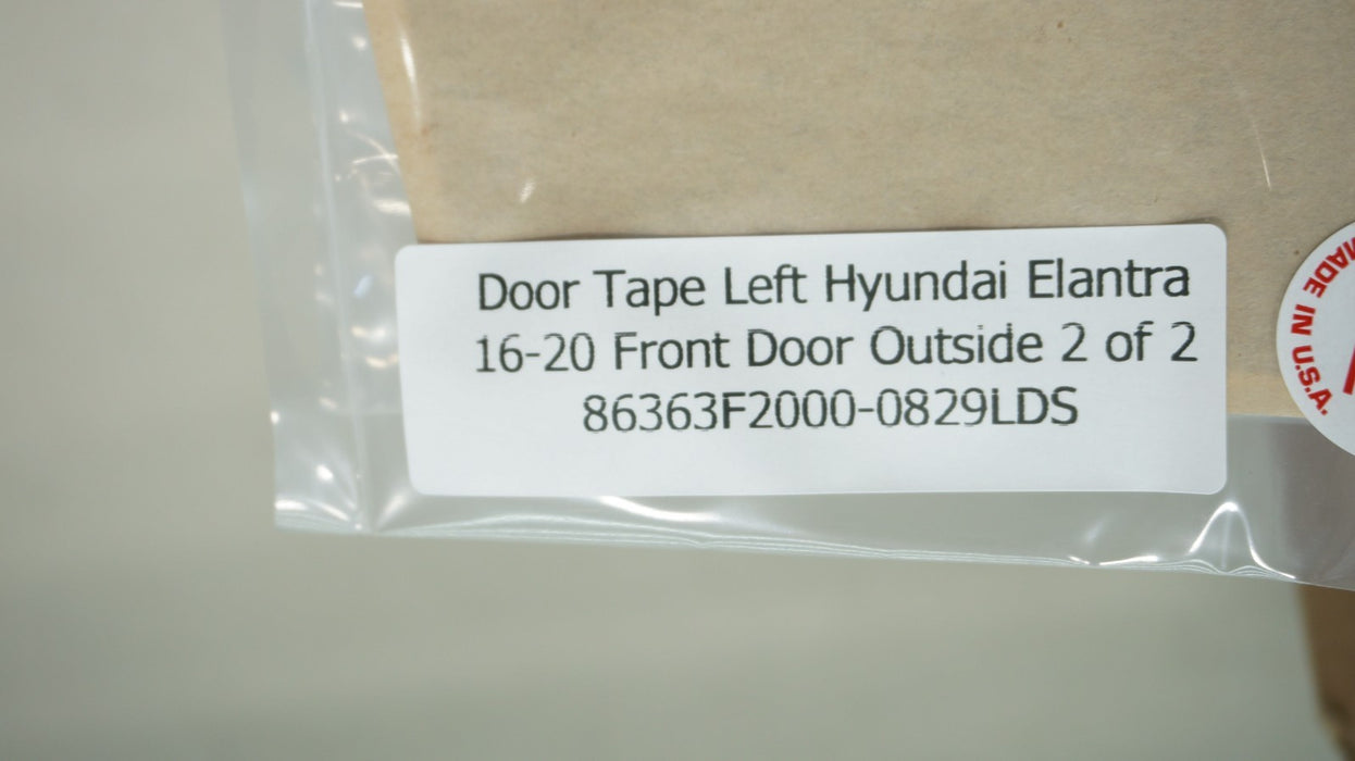 2017-2020 HYUNDAI ELANTRA SET OF BLACK OUT DOOR TAPE AND STONE GUARD 86391F2000