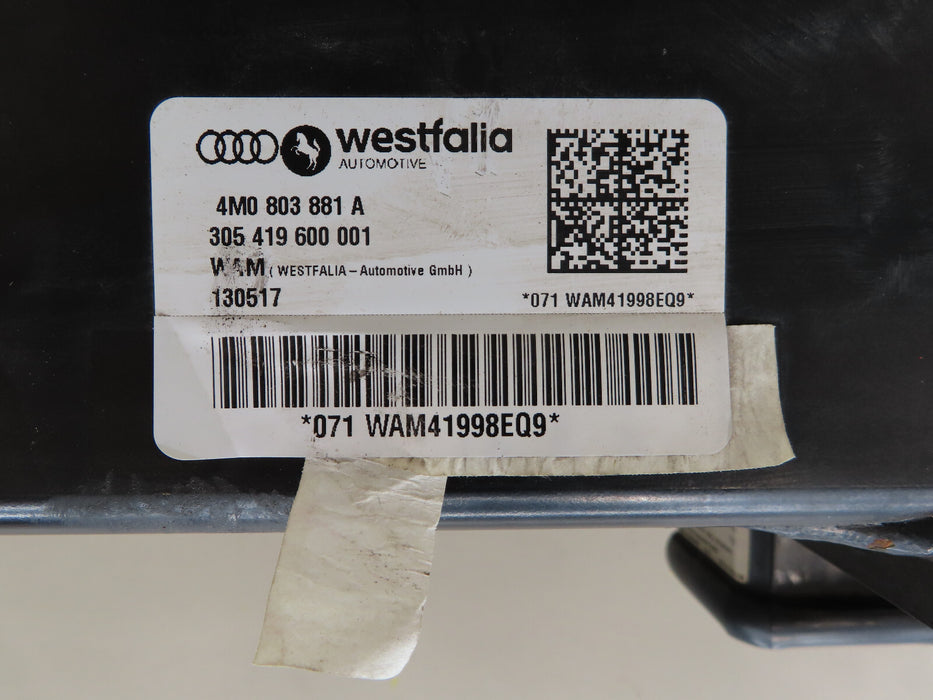 2017-2023 AUDI Q7 REAR TOW TOWING HITCH TRAILER BAR OEM 4M0803881A