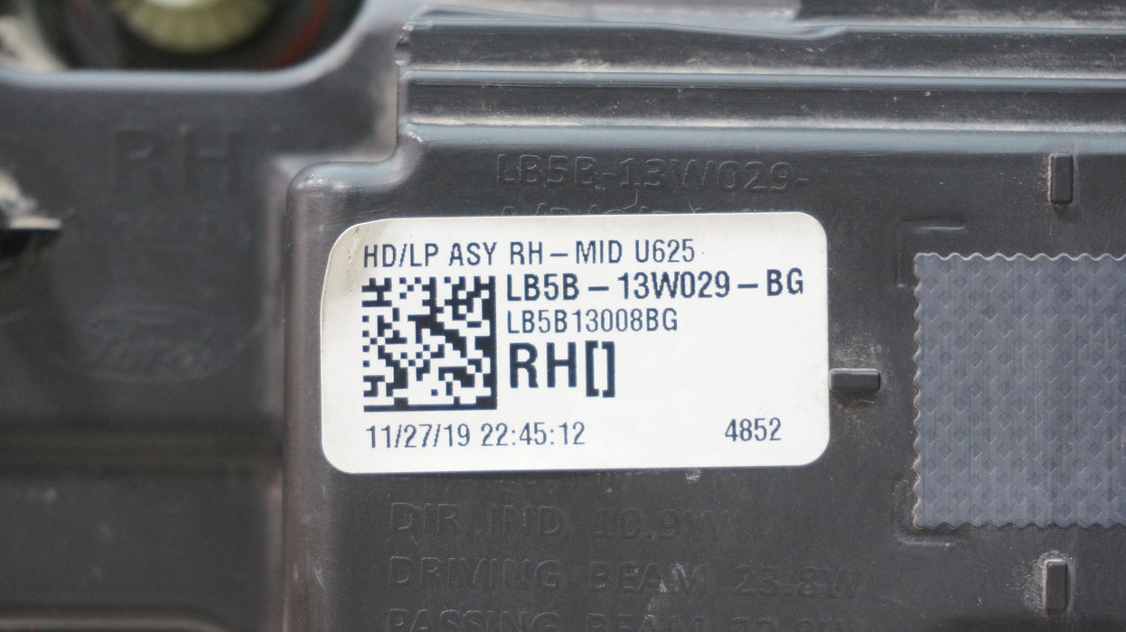 2020-2024 FORD EXPLORER FRONT RIGHT PASSENGER SIDE LED HEADLIGHT OEM