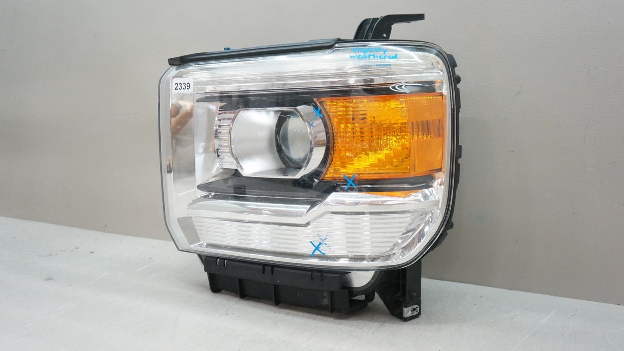 2014-2017 GMC SIERRA 2500 3500 HD LEFT HEADLIGHT LAMP HALOGEN LED OEM 23130715