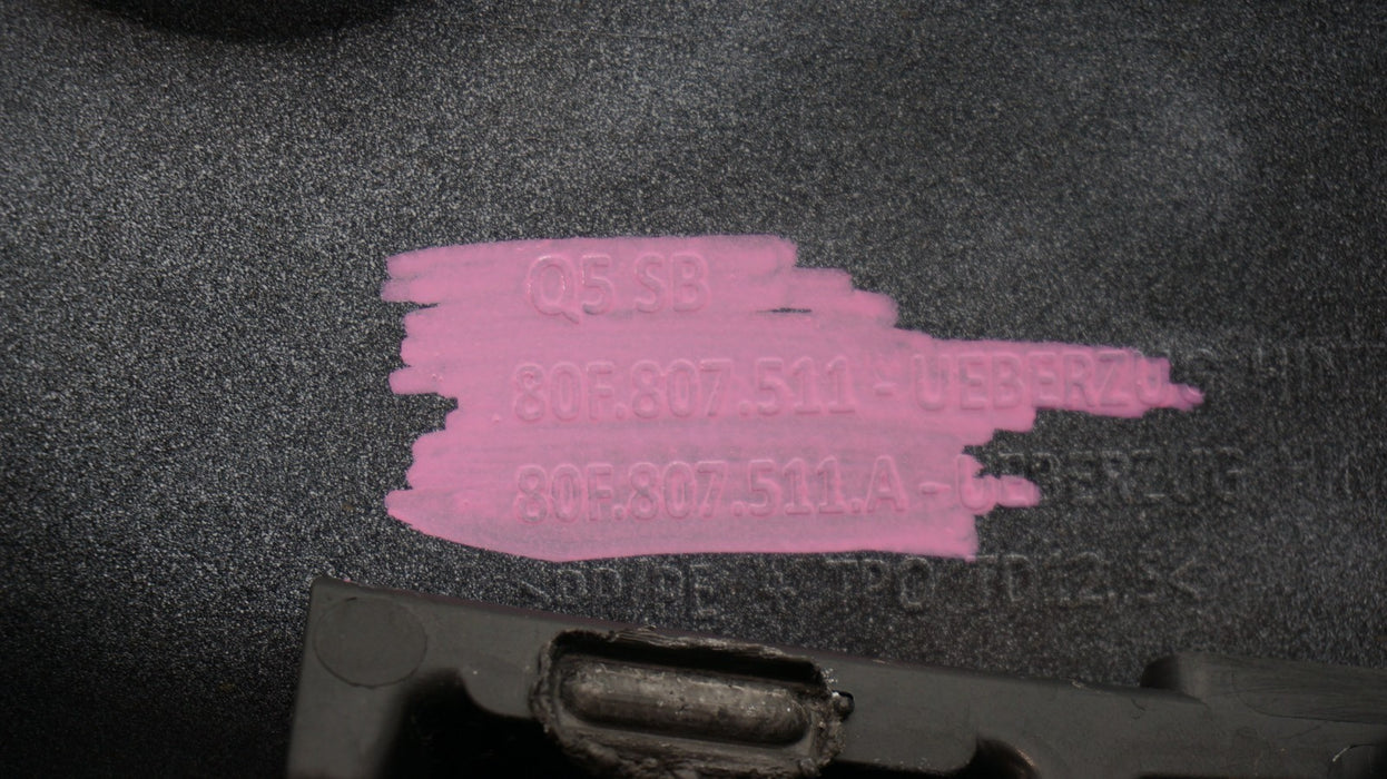 2021-2023 AUDI Q5 SPORTBACK REAR UPPER BUMPER COVER 80F807511 OEM