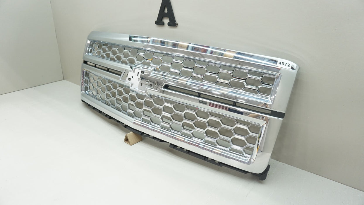 2014-2015 CHEVROLET SIVERADO 1500 FRONT RADIATOR GRILLE GRILL 23181411 OEM