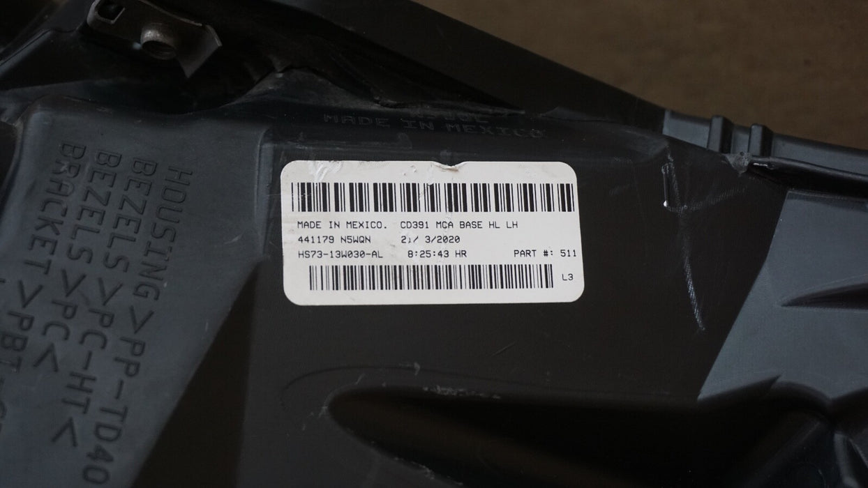 2013-2016 FORD FUSION FRONT LEFT DRIVER SIDE HEADLIGHT OEM 13 14 15 16