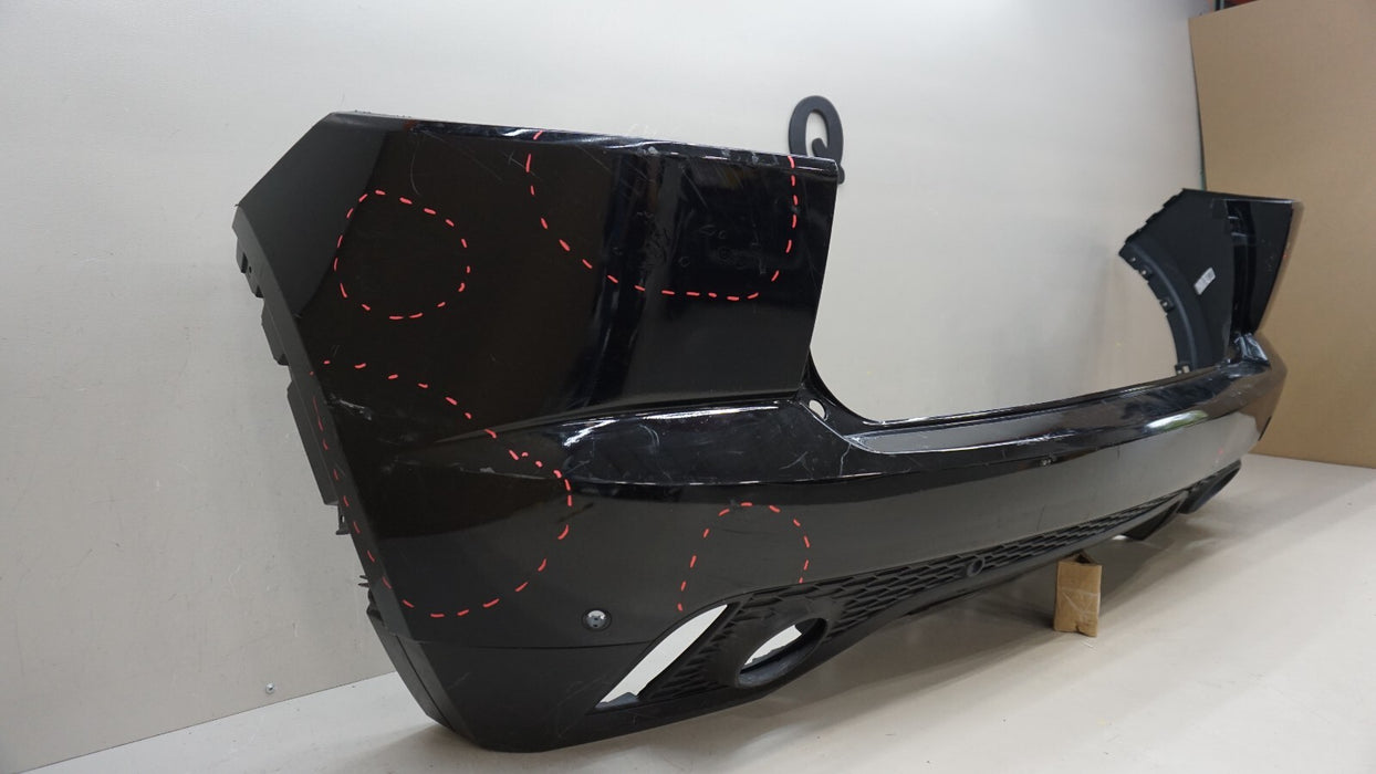 2018-2021 JAGUAR E-PACE REAR BUMPER COVER W/SENSOR HOLES OEM J9C317A958A