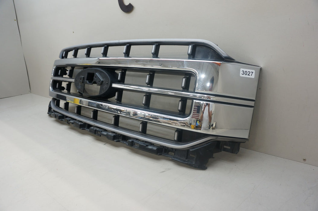 2021-2022 FORD F150 F-150 LARIAT FRONT CHROME BUMPER GRILLE OEM ML34-8200-E