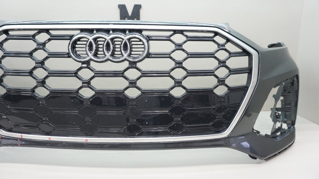 2021-2023 AUDI Q5 FRONT BUMPER COVER W/ GRILLE GRILL EMBLEM BADGE OEM 80A807437P