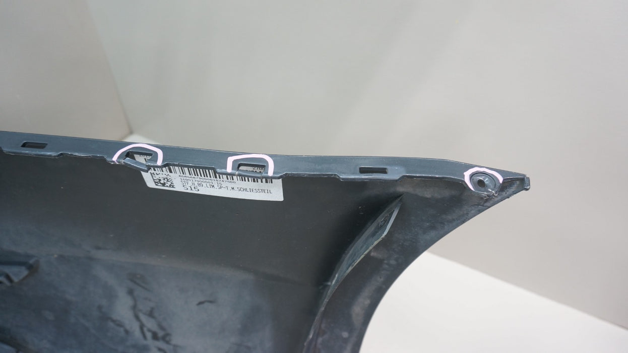 2017-2019 AUDI A4 BASIS REAR BUMPER COVER PANEL OEM 8W5807511F