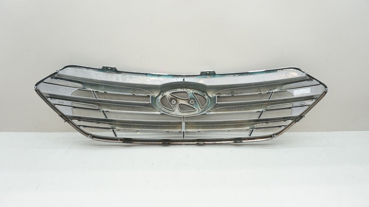 2017-2018 HYUNDAI SANTA FE FRONT UPPER RADIATOR GRILLE OEM 86351-4Z500