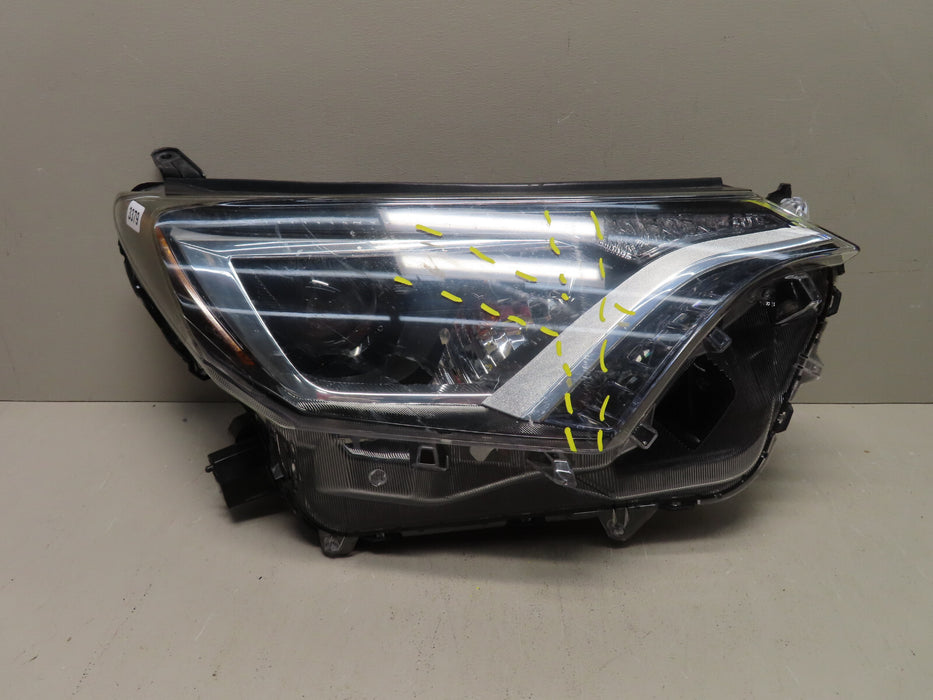 2016-2018 TOYOTA RAV-4 HEADLIGHT PASSENGER RIGHT HALOGEN LAMP OEM
