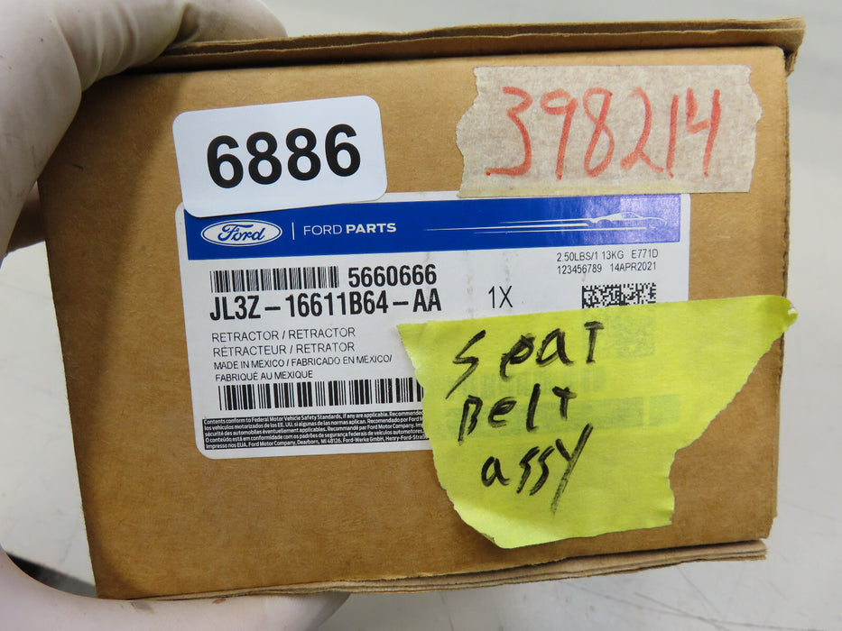 2018-2020 FORD F150 F-150 REAR LEFT CENTER SEATBLET RETRACTOR OEM