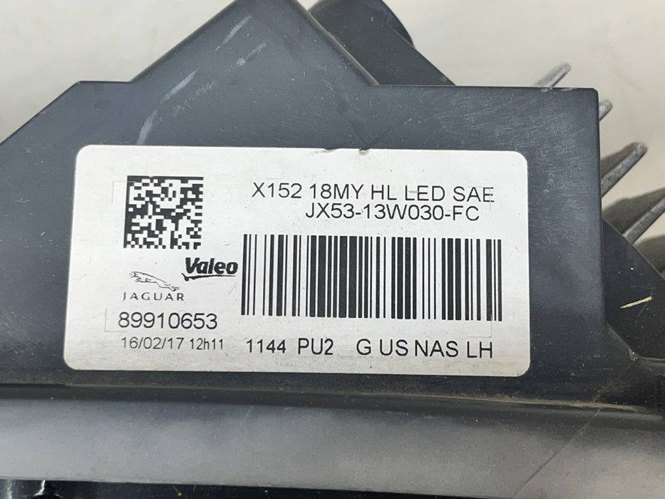 2018-2020 JAGUAR F-TYPE LED LEFT HEADLIGHT ASSEMBLY OEM JX5313W030FC
