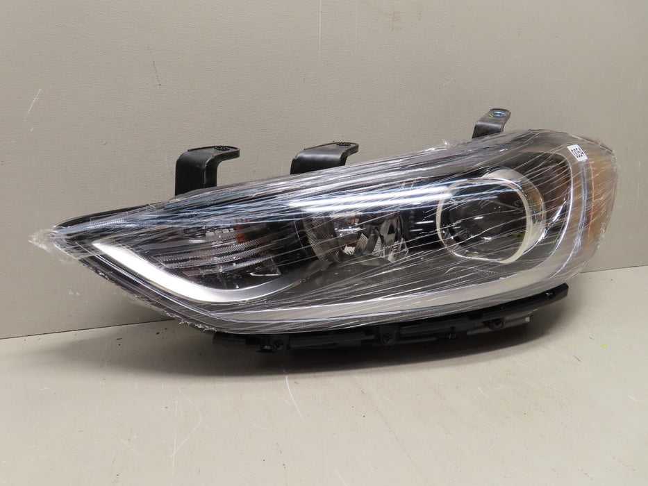 2017-2018 HYUNDAI ELANTRA LEFT DRIVER SIDE HEADLIGHT HALOGEN DEPO AFTERMARKET
