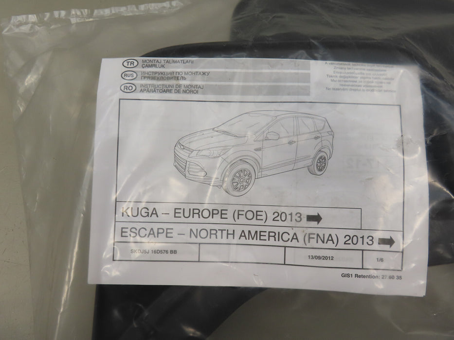 2013-2019 FORD ESCAPE REAR MUD FLAPS OEM DJ5J-16D576-BA