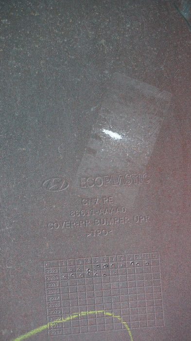 2024-2025 HYUNDAI ELANTRA HYBRID REAR UPPER BUMPER COVER PANEL OEM 86611-AAAA0