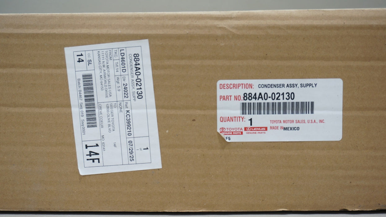 2023-2025 TOYOTA COROLLA CONDENSER ASSEMBLY NEW OEM 884A0-02130
