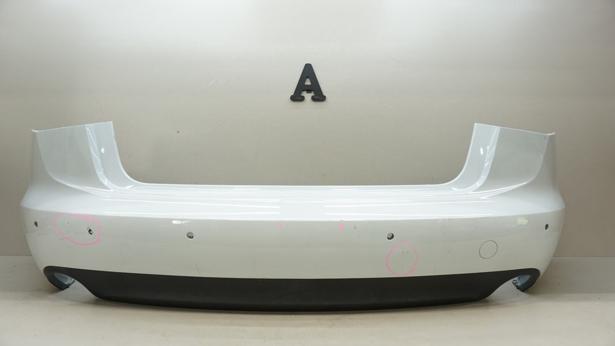2012-2015 AUDI A6 QUATTRO REAR BUMPER COVER PANEL W/ LOWER VALANCE OEM 4G5807511