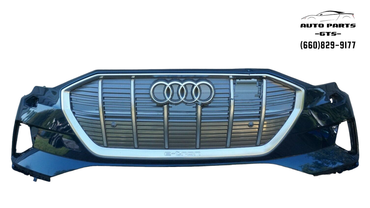 2019-2020 AUDI E-TRON FRONT BUMPER COVER PANEL W/ GRILL 4KE807437E 19 20 OEM