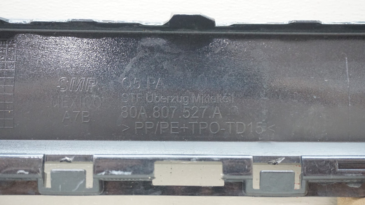 2021-2023 AUDI Q5 REAR MIDDLE LOWER BUMPER COVER VALANCE OEM 80A807527A