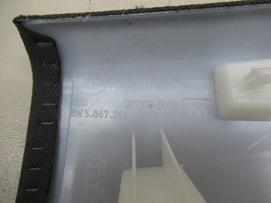 AUDI A4 Sedan B9 2.0 TDI Rear RIGHT Upper D-Pillar Trim 8W5867246
