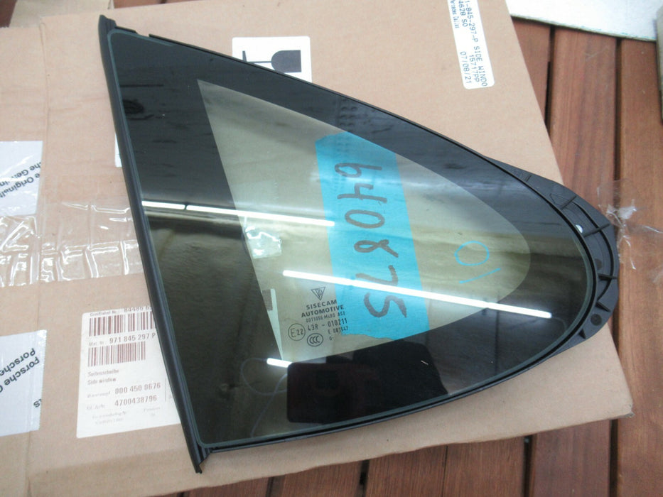 2017-2018 PORSCHE PANAMERA 971 G2 REAR LEFT DRIVER SIDE QUARTER WINDOW GLASS OEM