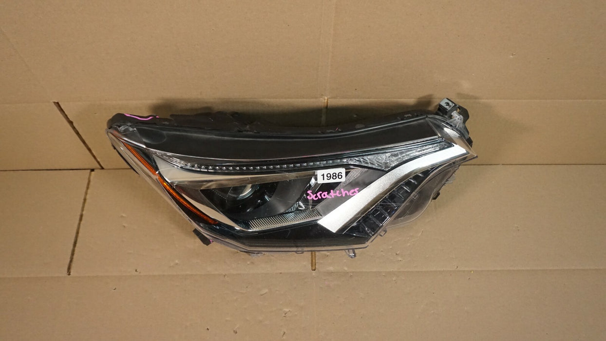 2016-2018 TOYOTA RAV4 FRONT RIGHT PASSENGER SIDE HEADLIGHT LAMP OEM 16 17 18