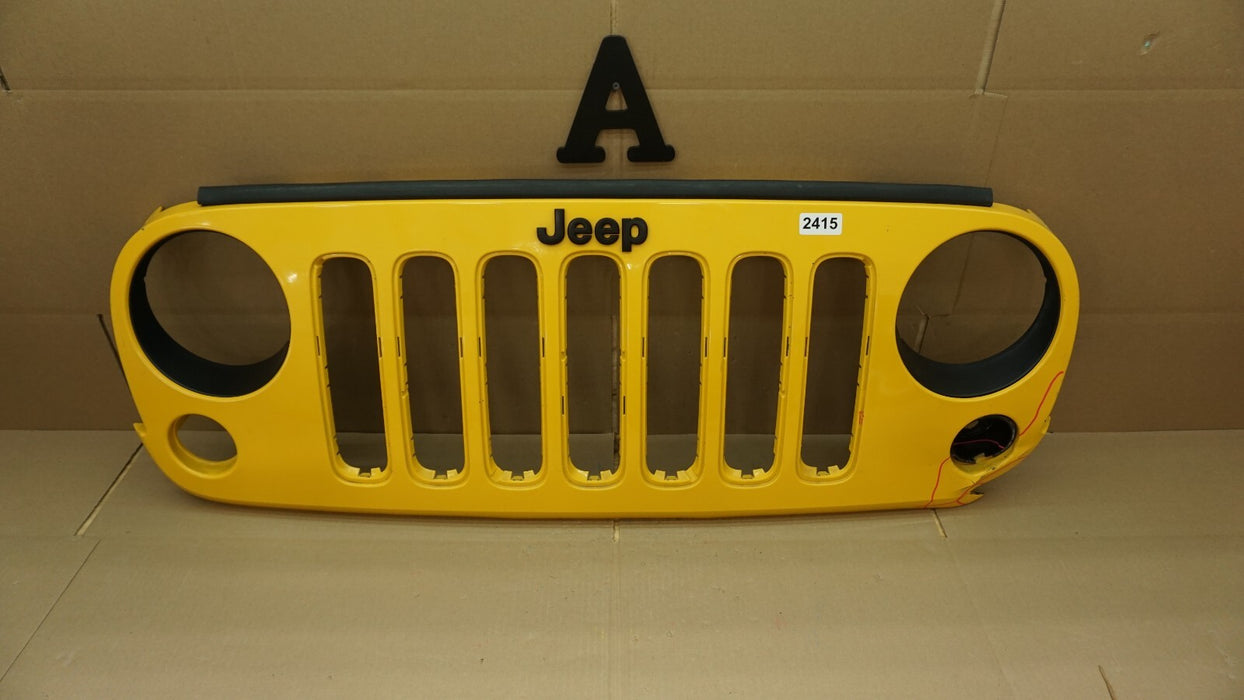 2007-2018 JEEP WRANGLER JK DRAGON FRONT BUMPER CENTER GRILL GRILLE OEM 5NB84TRM