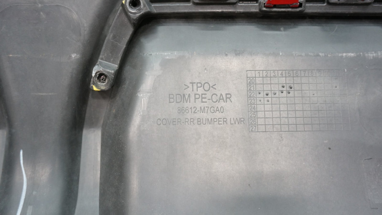 2024 KIA FORTE GT REAR LOWER BUMPER VALANCE PANEL OEM