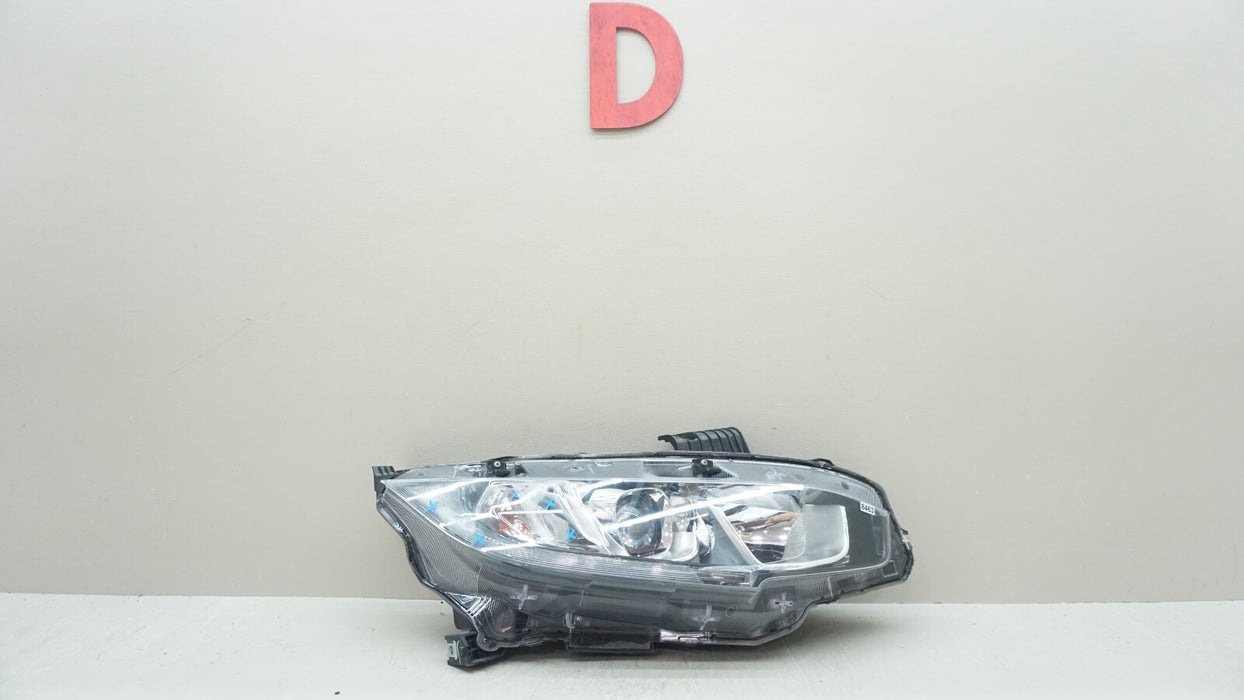 2016-2018 HONDA CIVIC FRONT RIGHT PASSENGER SIDE HALOGEN HEADLIGHT OEM