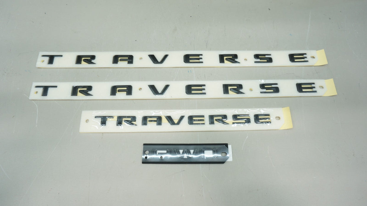 2024-2026 CHEVROLET TRAVERSE AWD BLACK EMBLEM KIT OEM *NEW* 26600324