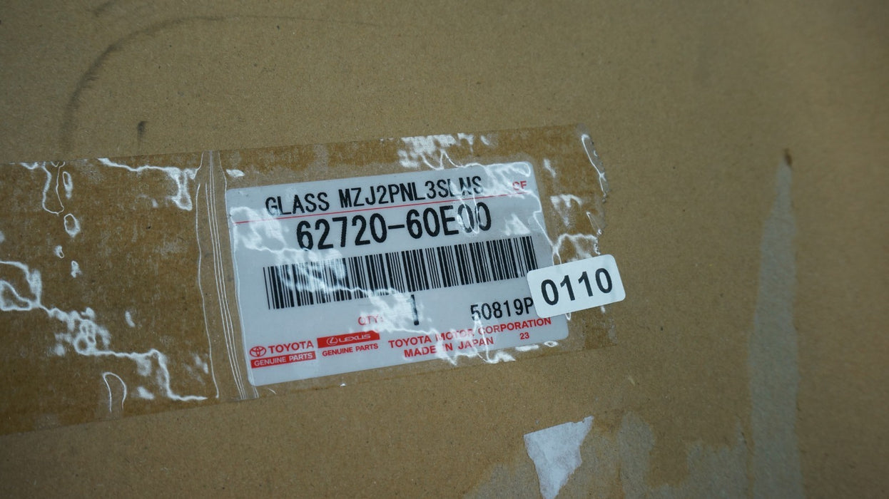 2010-2023 LEXUS GX460 LH LEFT REAR QUARTER WINDOW GLASS 62720-60E00 OEM