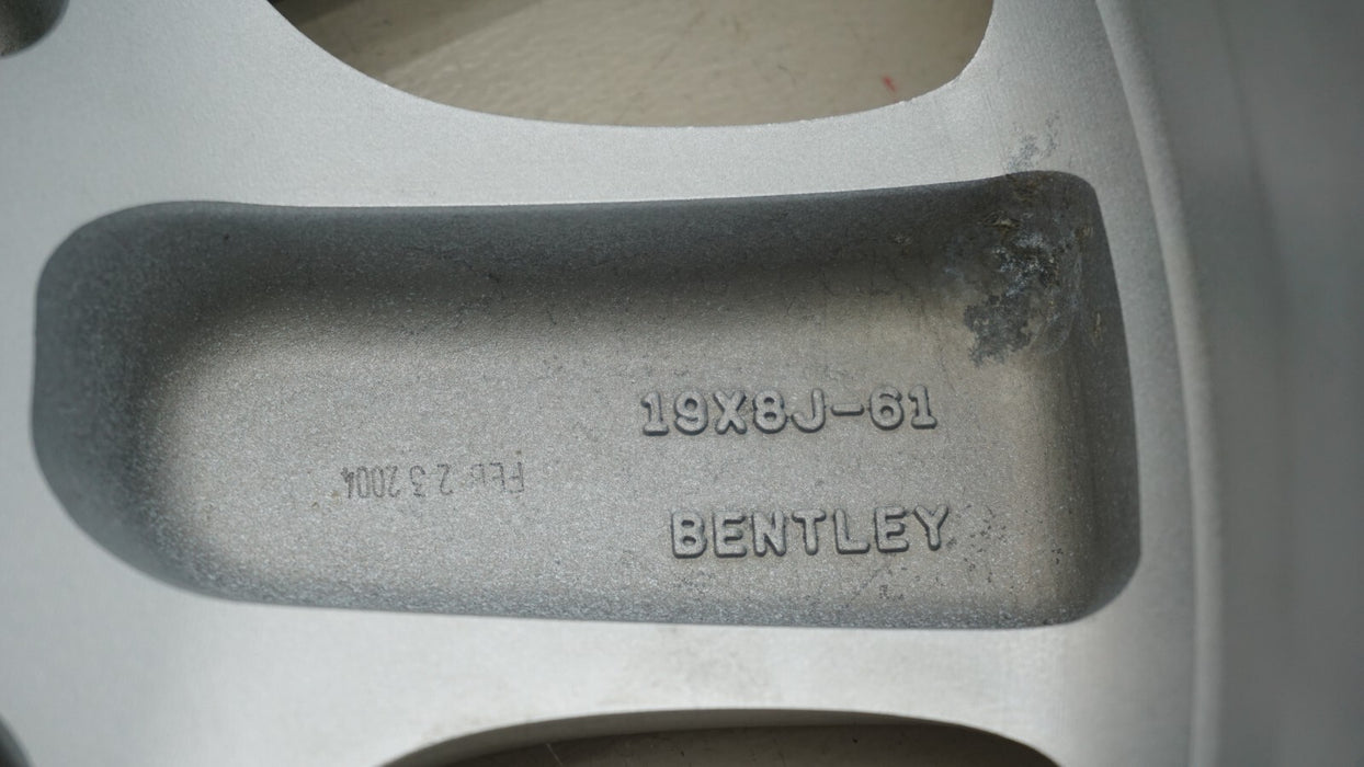 2004-2009 BENTLEY ARNAGE 4DR SEDAN WHEEL RIM 12 SPOKE 19X8 19" OEM PD110853PA