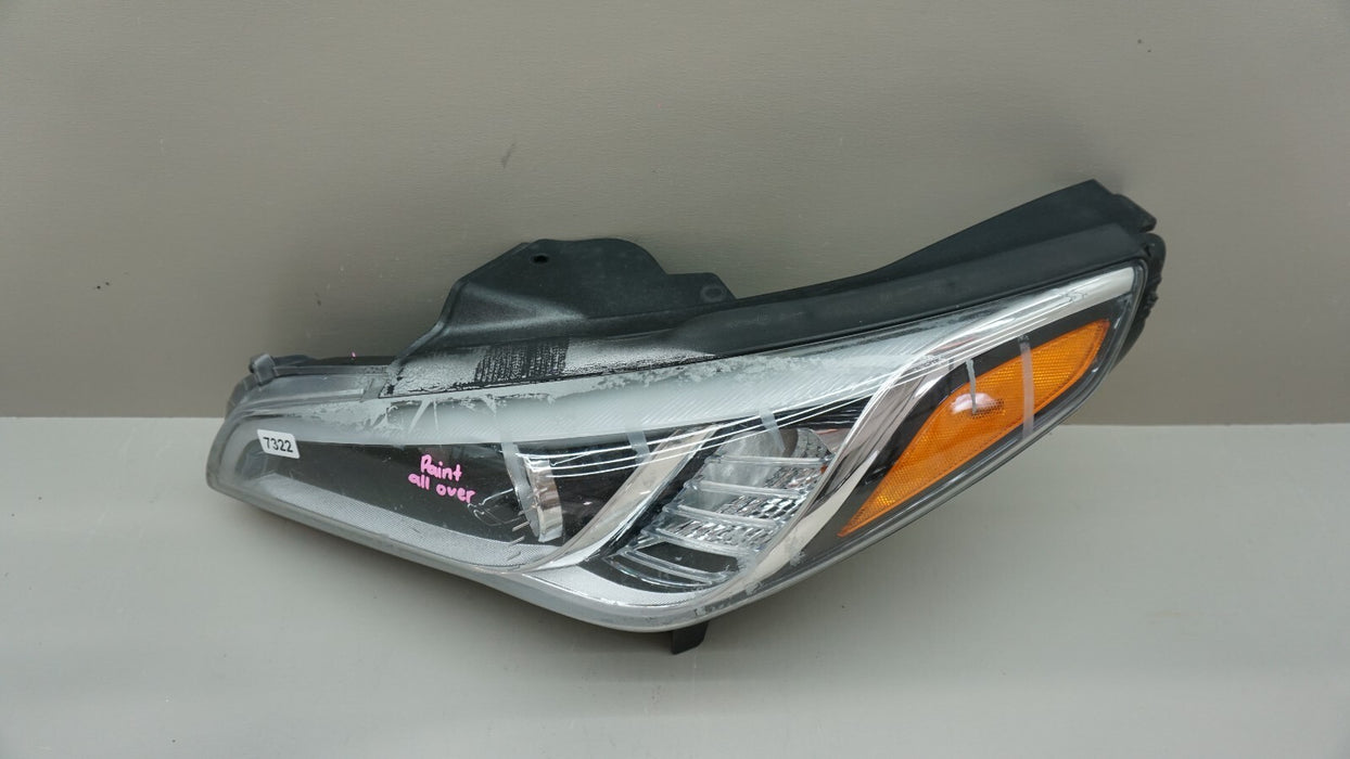 2011-2016 HYUNDAI SONATA FRONT LEFT DRIVERS SIDE HEADLIGHT OEM 11 12 13 14 15 16