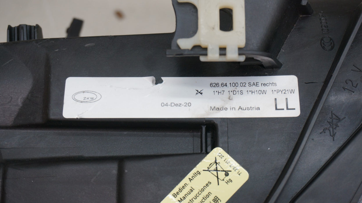 2006-2008 BMW 3-SERIES FRONT RIGHT PASSENGER SIDE XENON HID HEADLIGHT OEM